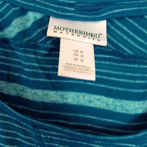 Motherhood Maternity Striped Tee Med - Picture 3 of 4